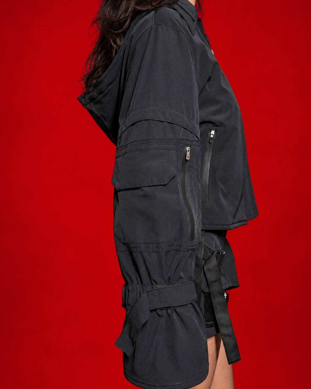 XJ_100 | Double Collar Techwear Jacket