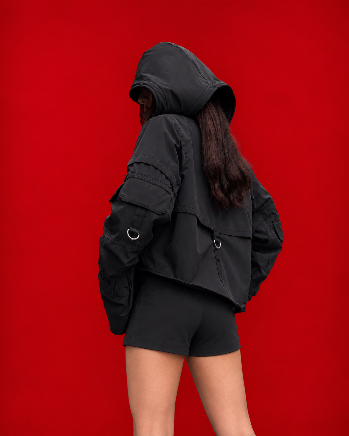 XJ_100 | Double Collar Techwear Jacket