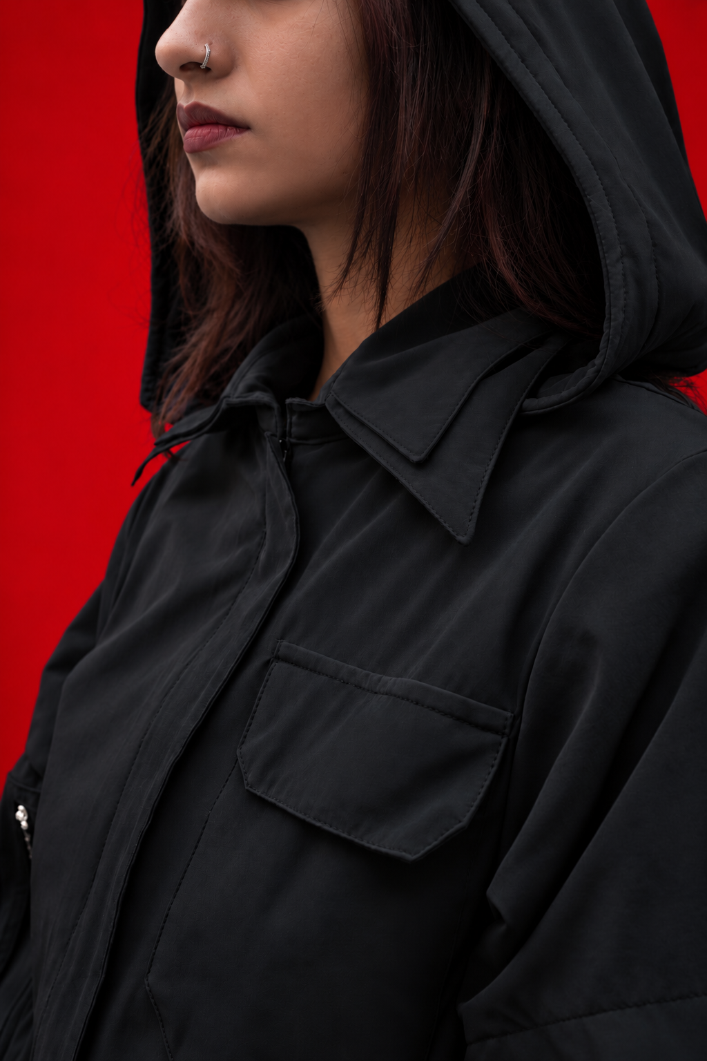 XJ_100 | Double Collar Techwear Jacket